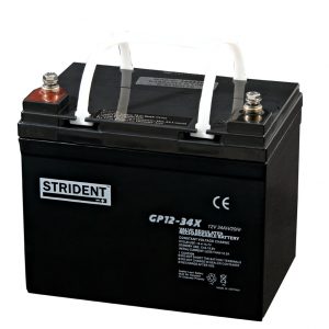 Strident 12v 34ah Battery - Mobility Batteries - Mobility Aids UK