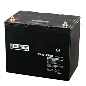 Strident 12v 75ah Battery - Mobility Batteries - Mobility Aids UK